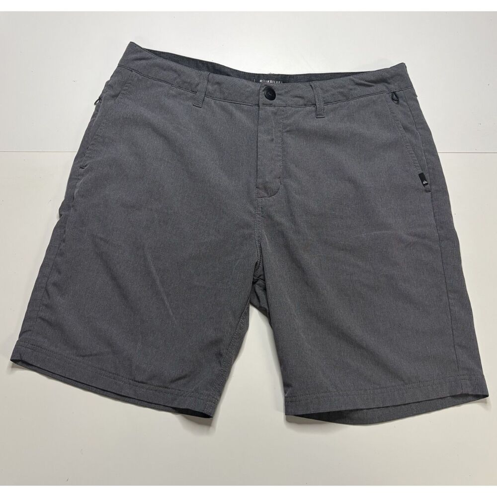 Quicksilver Gray 4 Way Strech Water Repellent Shorts Men's 33